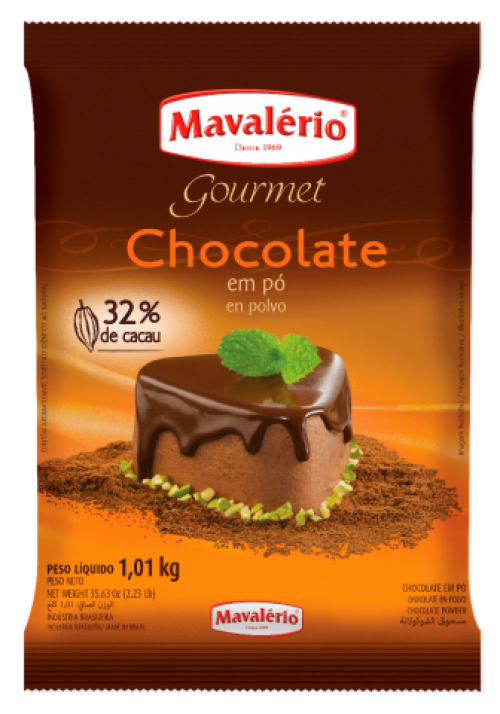 Chocolate em Pó Solúvel 32% Cacau 1,01kg - Mavalério