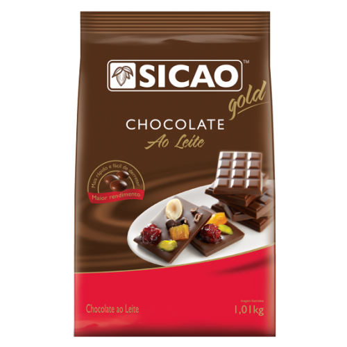 Chocolate em Gotas ao Leite 1,01kg Sicao Gold - Barry Callebaut