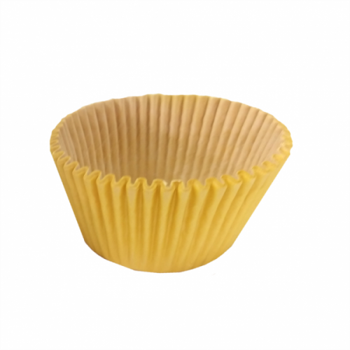 Forminha Cupcake Amarela C/75Un - Flopel