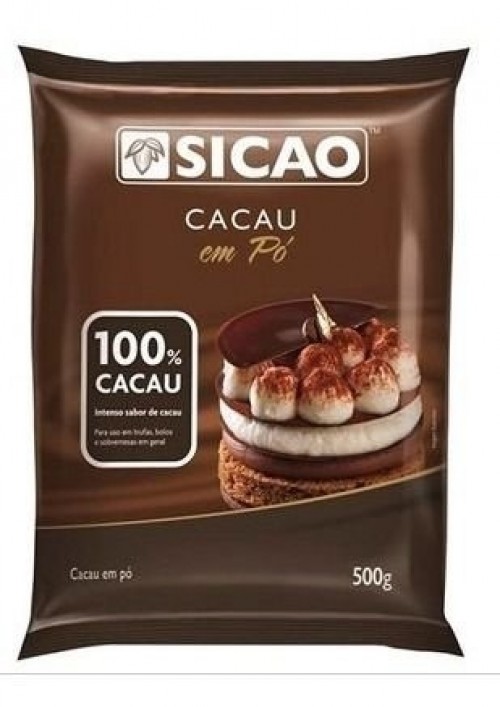 Cacau em Pó 100% Sicao 500g - Barry Callebaut