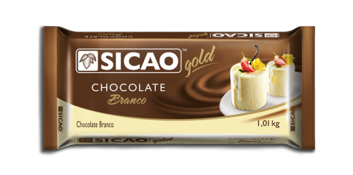 Barra Chocolate Branco 1,01kg Sicao Gold - Barry Callebaut