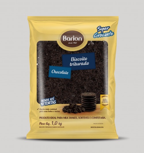 Biscoito Triturado Chocolate 1,0kg - Barion