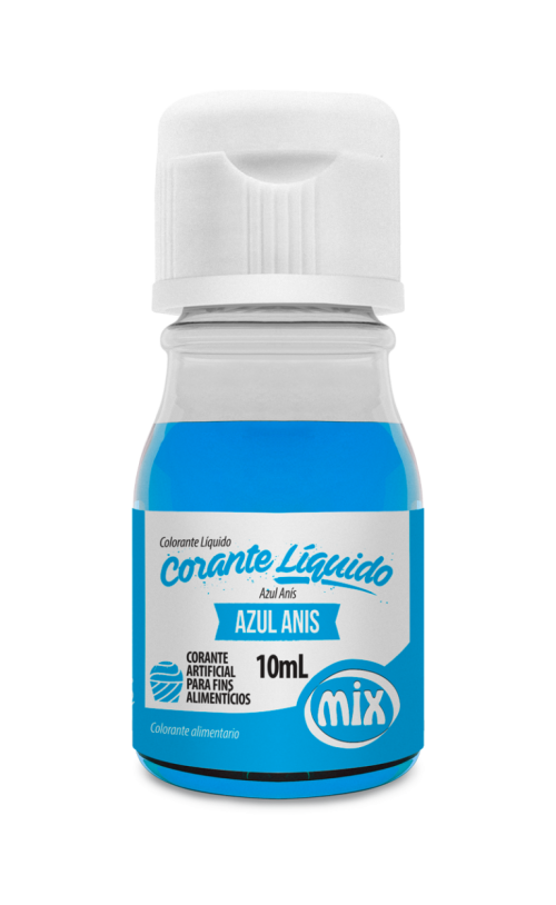 Corante Líquido Azul Anis 10Ml - Mix