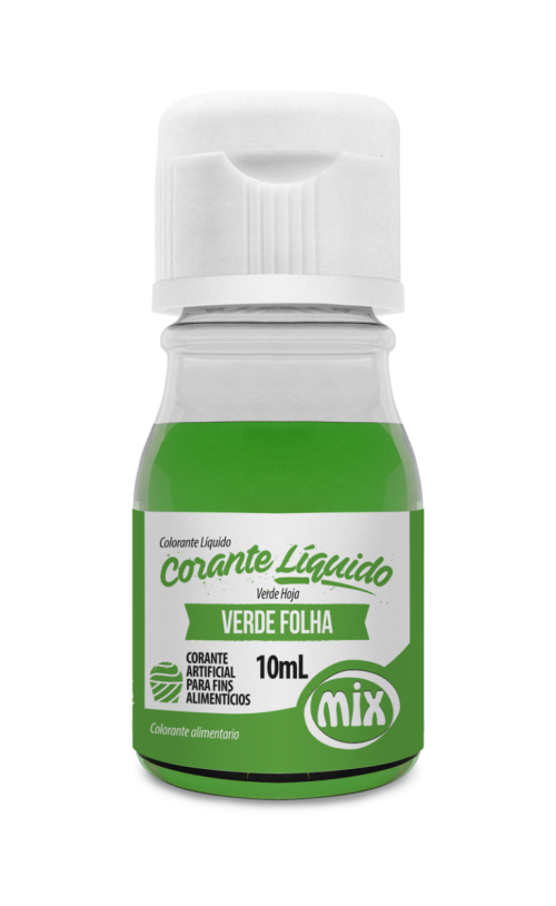 Corante Líquido Verde Folha10Ml - Mix