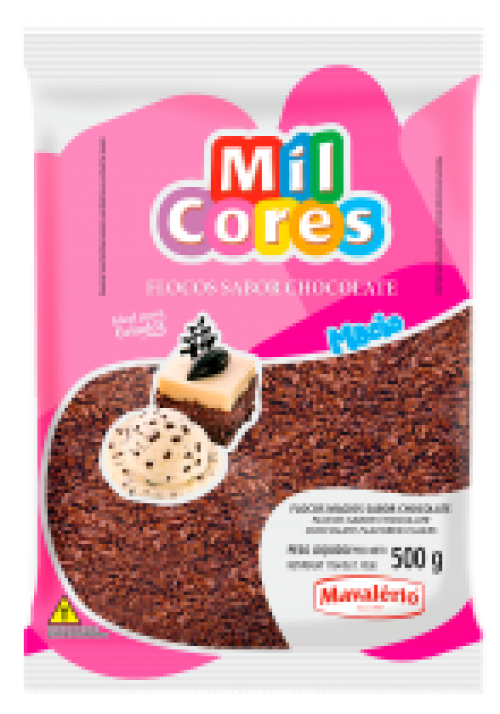 Flocos Macio Sabor Chocolate 500g - Mil Cores