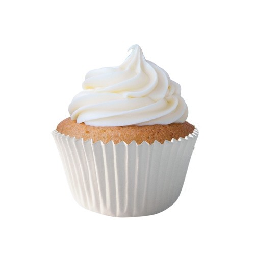 Forma Mini Cupcake Imp. Nº2 Branca C/100Un - Reiki