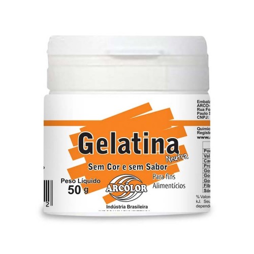 Gelatina Neutra 50g - Arcolor