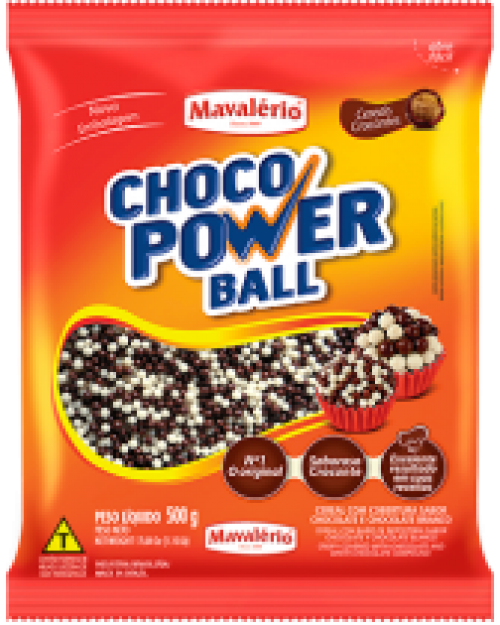 Choco Power Micro Ball Sabor Chocolate/Branco 500g - Mavalério