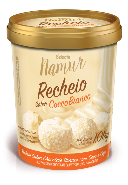 Recheio Namur Sabor Cocco Bianco 1,01Kg - Selecta