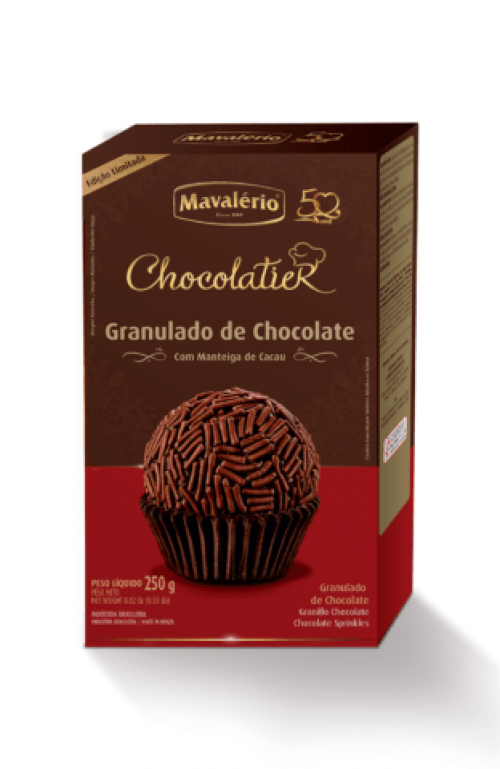 Granulado de Chocolate Chocolatier 250g - Mavalério