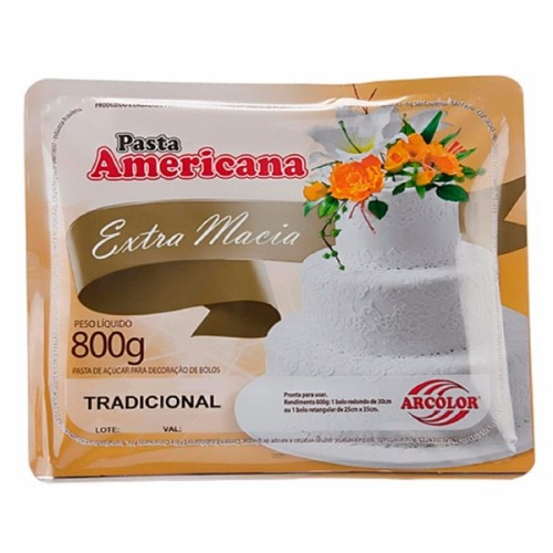Pasta Americana Branca 800g - Arcolor