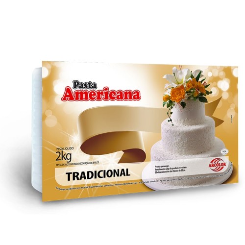 Pasta Americana Extra Macia Tradicional Sabor Limão 2kg - Arcolor