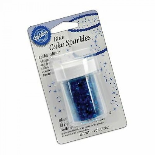 Glitter Comestível Sparkles Azul 7,1g - Wilton