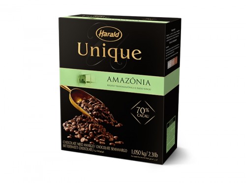 Chocolate Unique Amazônia 70% Cacau 1,050Kg - Harald